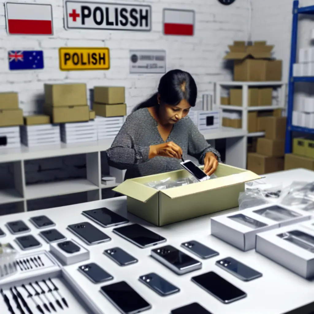 Przygotowywanie i pakowanie zamówień z elektroniką w magazynie ElectroTechra