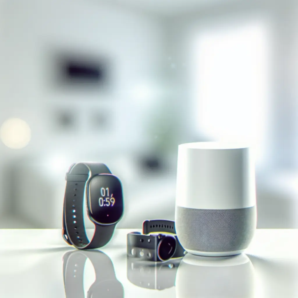 Wyeksponowane nowoczesne smart gadżety i urządzenia