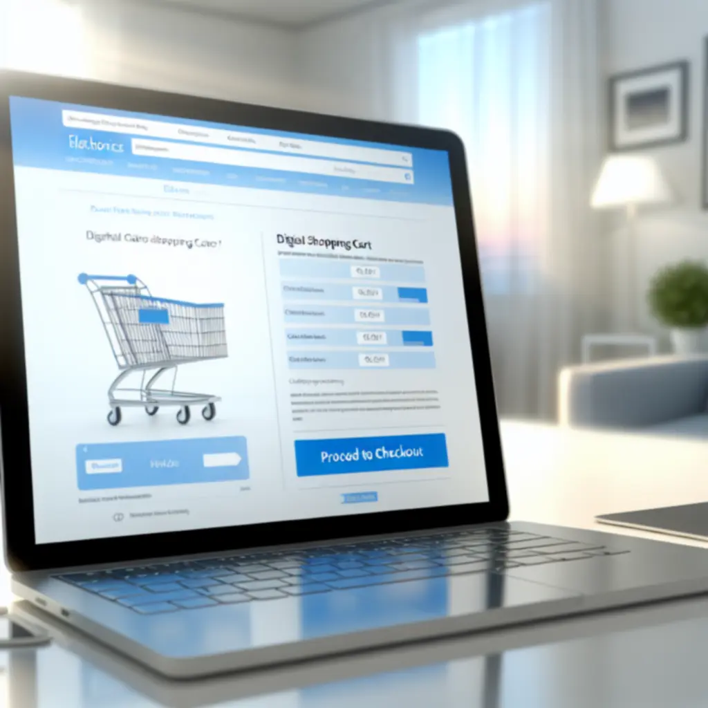 Interfejs koszyka zakupowego z przejrzystym podsumowaniem zamówienia